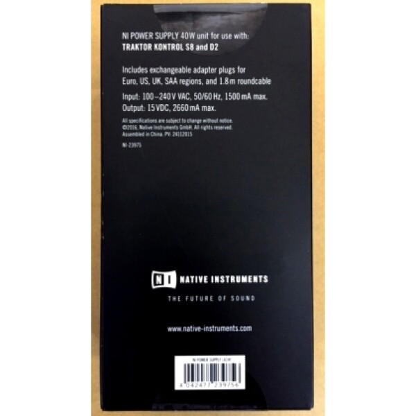 NATIVE INSTRUMENTS POWER SUPPLY 40W