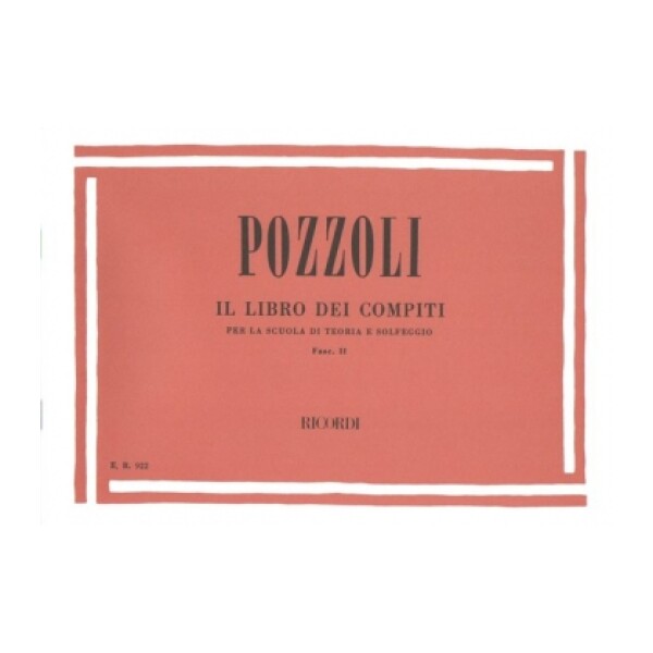 POZZOLI LIBRO COMPITI PER SCUOLA TEORIA E SOLFEGGIO 2