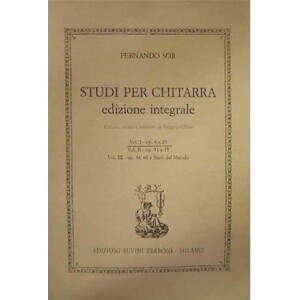 SOR STUDI PER CHITARRA VOLUME 1 OPERE 6 E 29