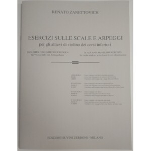 ZANETTOVICH ESERCIZI SU SCALE E ARPEGGI PER VIOLINO VOL 1