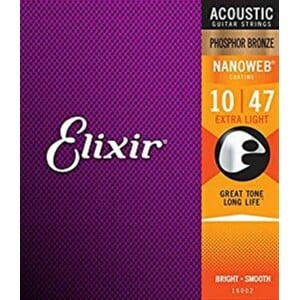 Elixir 16002 PHOSPHOR BRONZE EXTRA LIGHT CORDE 10/47