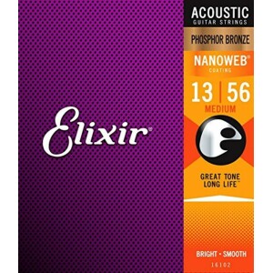 Elixir 16102 PHOSPHOR BRONZE MEDIUM  CORDE 13/56