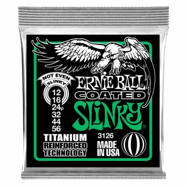 Ernie ball 3126 NOT EVEN COATED SLINKY 12/56 SET CORDE