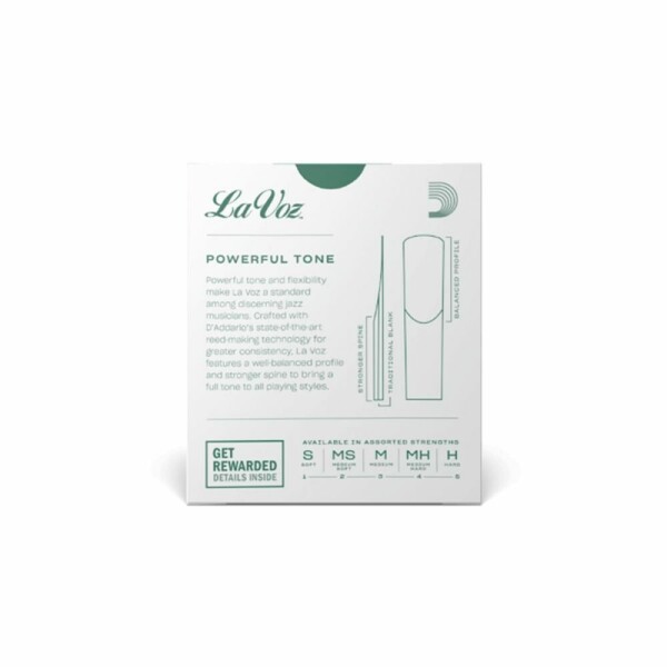 D'addario LA VOZ SOFT BOX 10 ANCE SOPRANO SAX