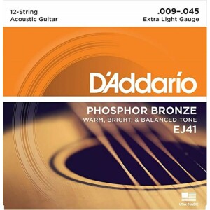 D'addario EJ41 EXTRA LIGHT SET 12 CORDE