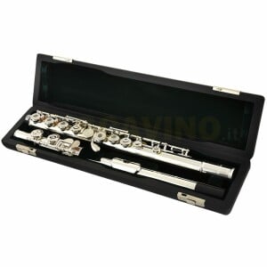 Pearl PF-505RE Flauto Traverso Argentato Fori Aperti Offset