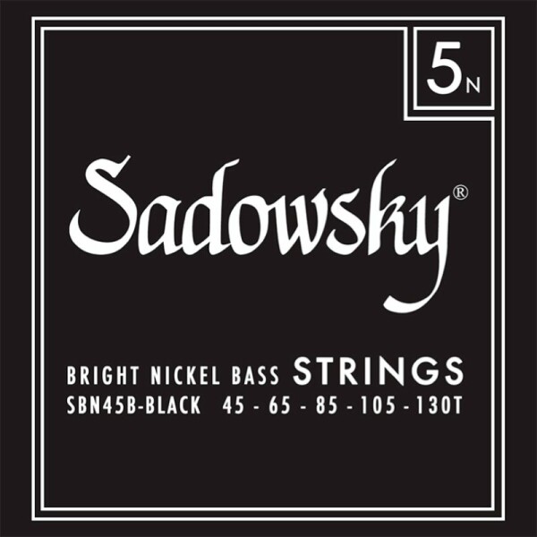 Sadowsky SBN45-1 Corde  basso elettrico 45-130 Black Label Nickel