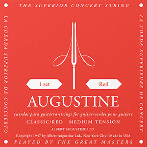 AUGUSTINE CLASSIC RED MEDIUM TENSION