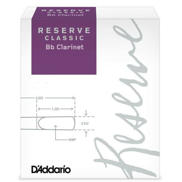 D'ADDARIO RESERVE CLASSIC 2.5 ANCIA CLARINO SIB