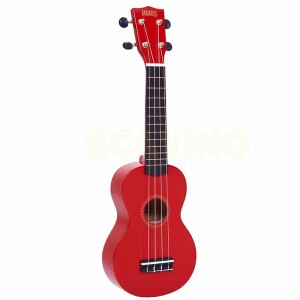 Mahalo MR1RD Rainbow Ukulele Soprano Rosso con Borsa