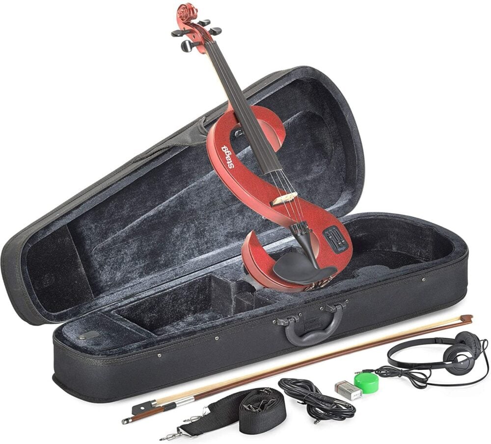Stagg EVN 4MRD ROSSO METALLIZZATO VIOLINO ELETTRICO