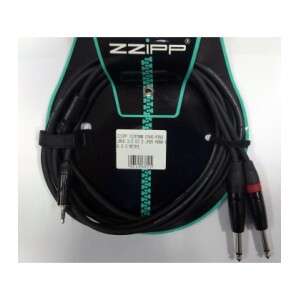 ZZIPP YZZP300 CAVO MINI JACK 3.5 ST 2 JACK MONO 6.3 3 METRI