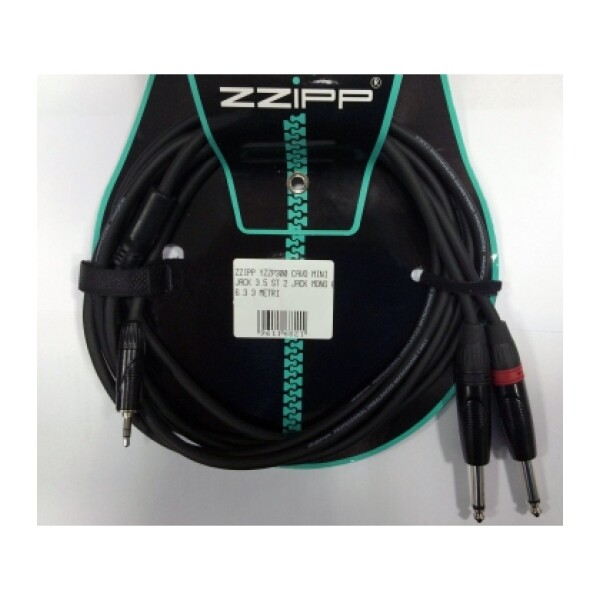 ZZIPP YZZP300 CAVO MINI JACK 3.5 ST 2 JACK MONO 6.3 3 METRI