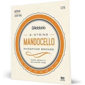 D'addario EJ78 MEDIUM CORDE MANDOCELLO 22/74