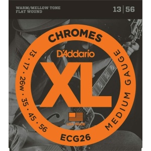 D'addario ECG26 CHROMES MEDIUM GAUGE SET DI CORDE 13/56