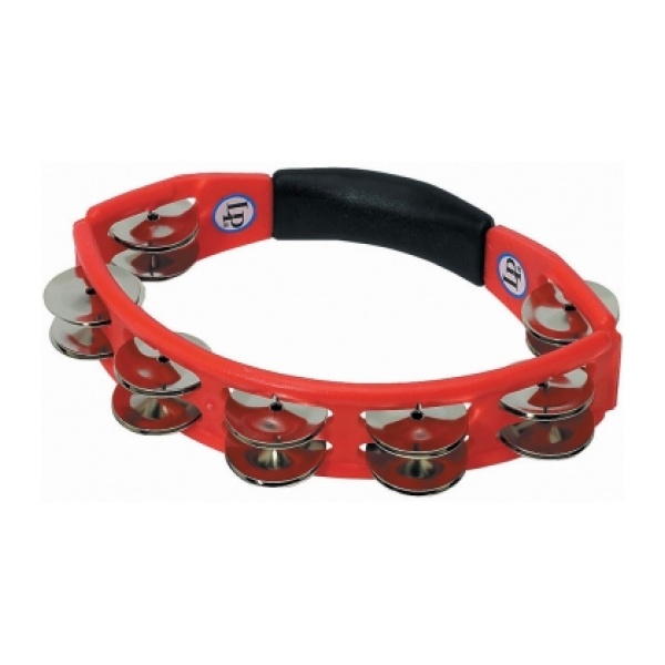 LP 151 HANDHELD STEEL TAMBOURINE RED