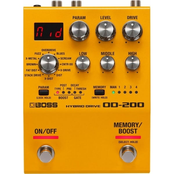 Boss OD-200 HYBRID OVERDRIVE PEDALE
