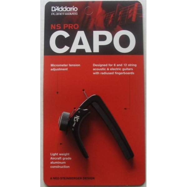 D'addario PW-CP-02 NS PRO BLACK CAPOTASTO