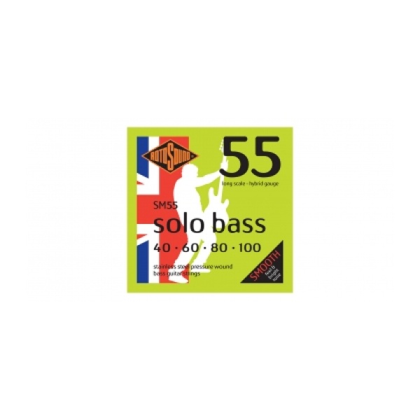 ROTOSOUND SM55 SOLO BASS 55 MUTA  STAINLESS STEEL 40-100