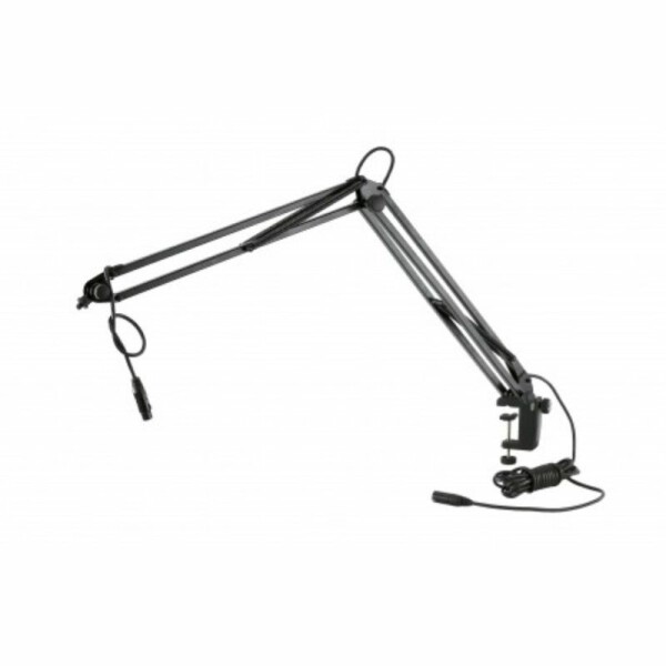K&M Braccio da tavolo per microfono nero 23850-321-55