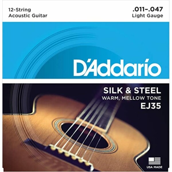 D'Addario EJ35 Acustica 12 corde Silk Steel