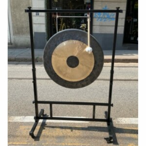 OYSTER STAND GONG 28'' QUADRATO CON RUOTE