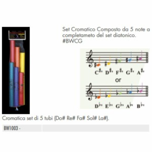 Boomwhacker BW1003  Set Cromatico 5 note BWCG