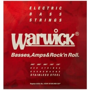 Warwick Red Label 42301 M 045/135 Nickel Set corde per basso 5 corde