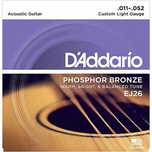 D'Addario EJ26 Set 11-52  Corde per Chitarra Acustica