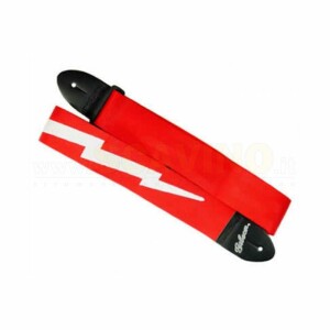Gibson ASGSBL-20 Lightning Bolt 2'' Nylon Strap - Ferrari Red