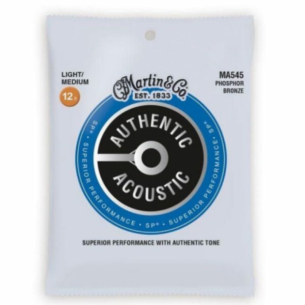 Martin MA545 Authentic SP Light/Medium Phosphor Bronze 12.5-55