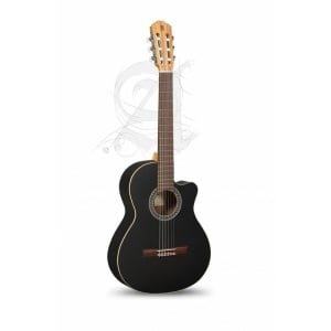 Alhambra 1C CW EZ NERO SATIN CHITARRA CLASSICA