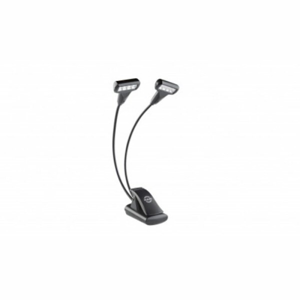 K&M 12273 Luce per leggio per spartiti Double 4 led x2