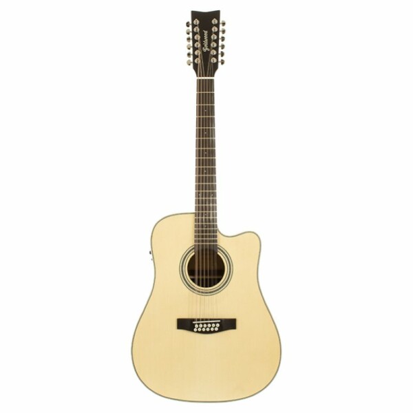 Goldwood Dreadnought 12 corde cutaway elettrificata GW-PS-DCE-12-NS