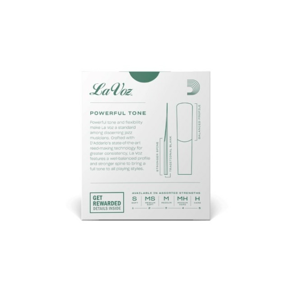 D'addario LAZ VOZ SOFT BOX 10 ANCE SAX ALTO