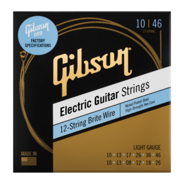 GIBSON SEG-BW12L BRITE WIRES 12 STRINGS ELECTRIC