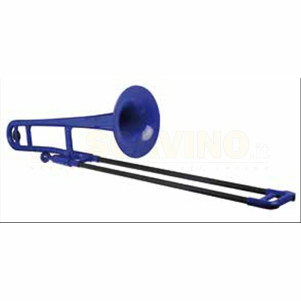 pBone Trombone Tenore in Plastica Blu