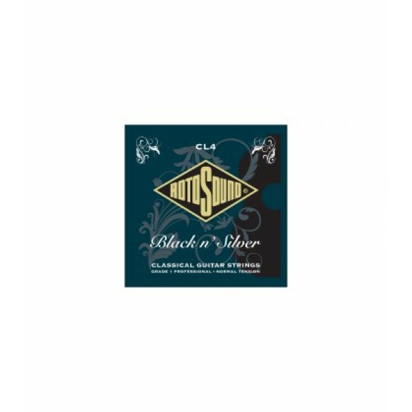 ROTOSOUND CL4 MUTA CLASSICA BLACK N SILVER - MEDIUM TENSION