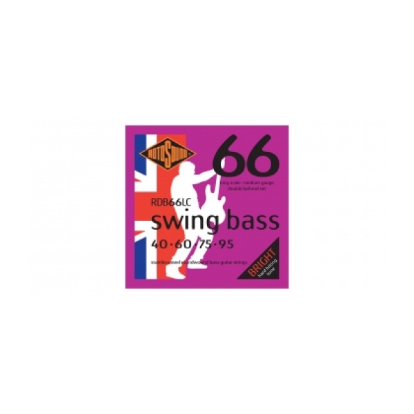 ROTOSOUND RDB66LC SWING BASS 66 MUTA  STAIN. STEEL 40-95 - DBL BALL END