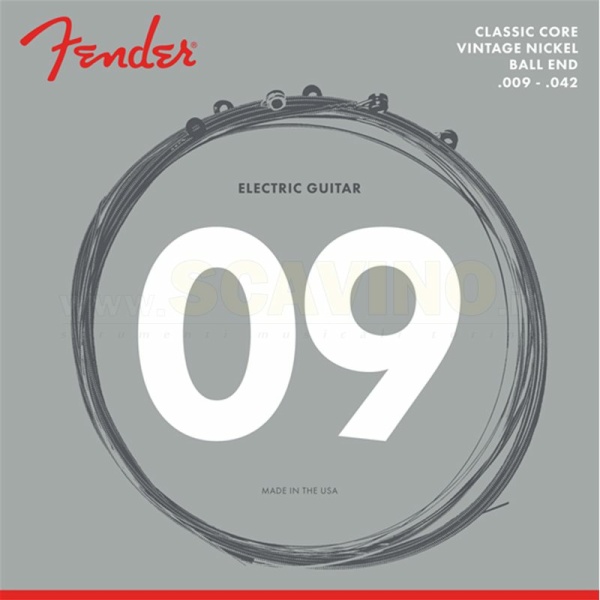 Fender155L Corde chitarra elettrica 9-42 Vintage Nickel