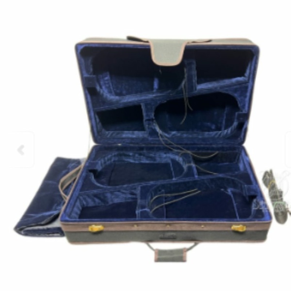 ASTUCCIO 4 VIOLINI BRUCK  BLU