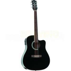 Eko Ranger CW Eq Black - Chitarra acustica elettrificata spalla mancate colore nero