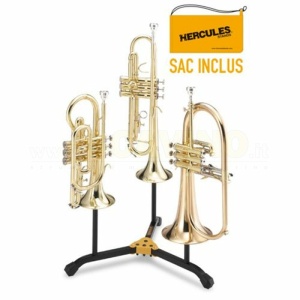 Hercules DS513BB Supporto 2 trombe e Flicorno con Borsa
