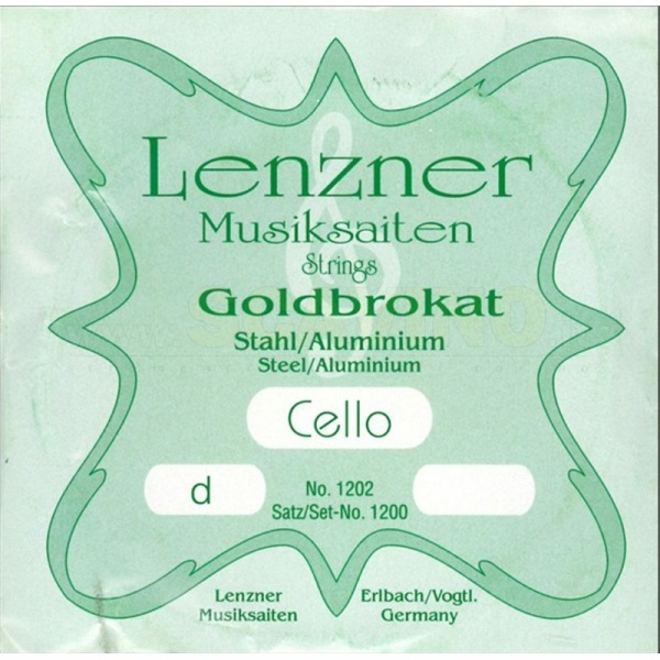 Lenzner Corda Re Violoncello 4/4 Optima Goldbrokat