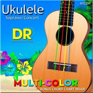 DR UMCSC CORDE UKELELE MULTICOLOR SOPRANO/CONCERT