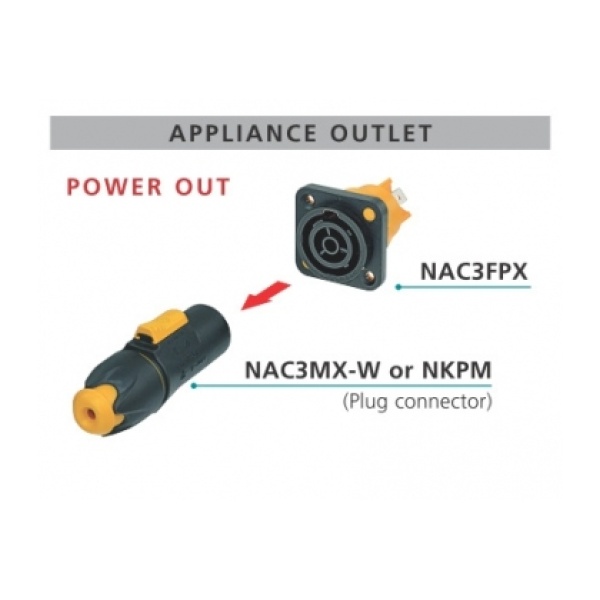 NEUTRIK NAC3MX-W POWERCON TRUE1