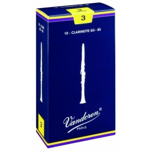 Vandoren BOX 10 ANCE TRADITIONAL 3 CLAR SIB