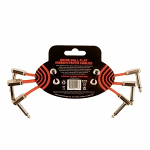 Ernie Ball 6402 Flat Ribbon Patch Cable Red 15