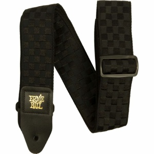 Ernie Ball 5341 Black Checkers Jacquard Strap