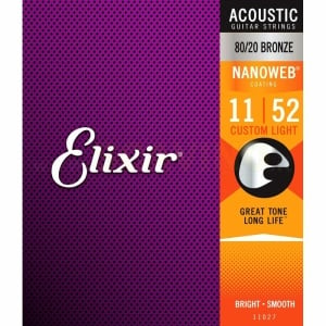 Elixir11027 Nanoweb 11-52 Acoustic Bronze